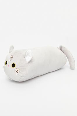Ecrou Sevimli Kedi Silindir Yastık Gri 40 cm